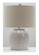 Table Lamp One Light Table Lamp in White Ceramic/Brushed Polished Nickel (46|86258)