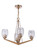 Guiding Star Four Light Chandelier in Satin Brass (46|57324SB)