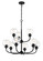 Glenda Nine Light Chandelier in Flat Black (46|56229FB)