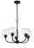 Glenda Five Light Chandelier in Flat Black (46|56225FB)