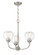 Glenda Three Light Chandelier in Brushed Polished Nickel (46|56223BNK)