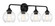 Glenda Four Light Vanity in Flat Black (46|56204FB)