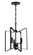 Shayna Three Light Convertible Semi Flush in Flat Black (46|56153FB)