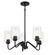 Shayna Five Light Chandelier in Flat Black (46|56125FB)