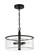 Hailie Four Light Convertible Semi Flush in Flat Black (46|55654FB)