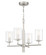 Hailie Four Light Chandelier in Satin Nickel (46|55624SN)