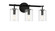 Hailie Three Light Vanity in Flat Black (46|55603FB)