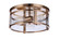 Elliot Three Light Flushmount in Satin Brass (46|55383SB)