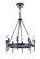 Larrson Eight Light Chandelier in Flat Black (46|54328FB)