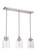 Foxwood Three Light Linear Pendant in Brushed Polished Nickel (46|53693BNK)