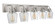 Trystan Five Light Vanity in Brushed Polished Nickel (46|53505BNK)