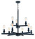 Chicago Nine Light Chandelier in Flat Black (46|53129FB)