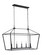 Flynt Five Light Island Pendant in Flat Black (46|52975FB)