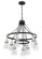 Thatcher Nine Light Chandelier in Flat Black/Brushed Polished Nickel (46|50629FBBNK)