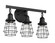 Thatcher Three Light Vanity in Flat Black (46|50603FB)