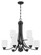 Bolden Nine Light Chandelier in Flat Black (46|50529FBWG)