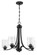 Bolden Five Light Chandelier in Flat Black (46|50525FB)