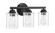 Bolden Three Light Vanity in Flat Black (46|50503FB)