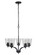 Tyler Five Light Chandelier in Flat Black (46|50225FB)