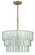 Museo Nine Light Pendant in Satin Brass (46|48694SB)