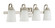 Grace Four Light Vanity in Brushed Polished Nickel (46|41904BNK)