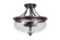 Stafford Three Light Semi Flush Mount in Aged Bronze/Textured Black (46|38753AGTB)