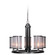 Danbury Five Light Chandelier in Matte Black (46|36725MBK)