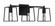 Dunn Three Light Vanity in Flat Black (46|12123FB3)
