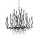 Aveline 20 Light Chandelier in Black Silver Leaf (68|41448BSL)