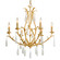 Prosecco Six Light Chandelier in Gold Leaf (68|29306GL)