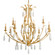 Prosecco 12 Light Chandelier in Gold Leaf (68|293012)