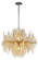 Theory Two Light Chandelier in Gold Leaf W Polished Stainless (68|23842GLSS)