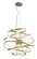 Calligraphy LED Chandelier in Gold Leaf W Polished Stainless (68|21642GLSS)