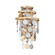 Ambrosia Two Light Wall Sconce in Gold Silver Leaf & Stainless (68|21512)