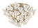 Lily Three Light Flush Mount in Enchanted Silver Leaf (68|21134)