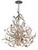Graffiti Six Light Chandelier in Silver Leaf Polished Stainless (68|15446)