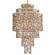 Dolcetti 19 Light Chandelier in Champagne Leaf (68|142719CPL)
