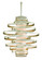 Vertigo Two Light Pendant in Modern Silver Leaf (68|12842)