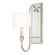 Charleston One Light Wall Sconce in Silver and Gold Leaf (65|613311SG654)