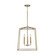 Thea Four Light Foyer Pendant in Aged Brass (65|537642AD)