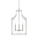 Wright Four Light Foyer Pendant in Polished Nickel (65|520443PN)