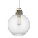 Dean One Light Pendant in Graphite and Aged Brass (65|4641GA136)