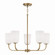 Lawson Five Light Chandelier in Aged Brass (65|448851AD542)