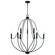 Madison Nine Light Chandelier in Matte Black (65|447091MB)