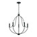 Madison Five Light Chandelier in Matte Black (65|447051MB)