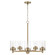 Mason Five Light Chandelier in Aged Brass (65|446851AD532)