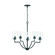 Carter Five Light Chandelier in Matte Black (65|439351MB500)