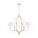 Ophelia Six Light Chandelier in Winter Gold (65|438761WG698)