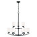 Dixon Nine Light Chandelier in Matte Black (65|415291MB338)