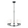 Dixon Five Light Chandelier in Matte Black (65|415251MB338)